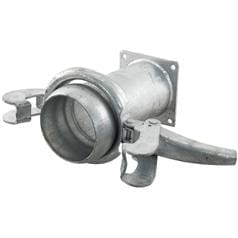 Bauer 6" Male Coupling with square Flange Long 59437