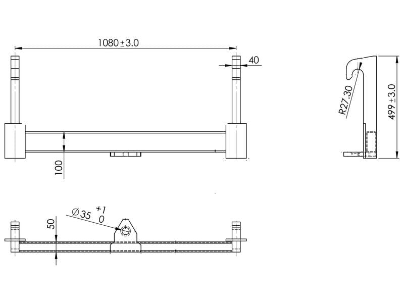 Loader Quick Attachment Bracket, Replacement for: Merlo. 167119 - Image 4